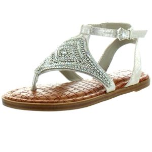 NWOB Very G Silver Sparkle Sandals